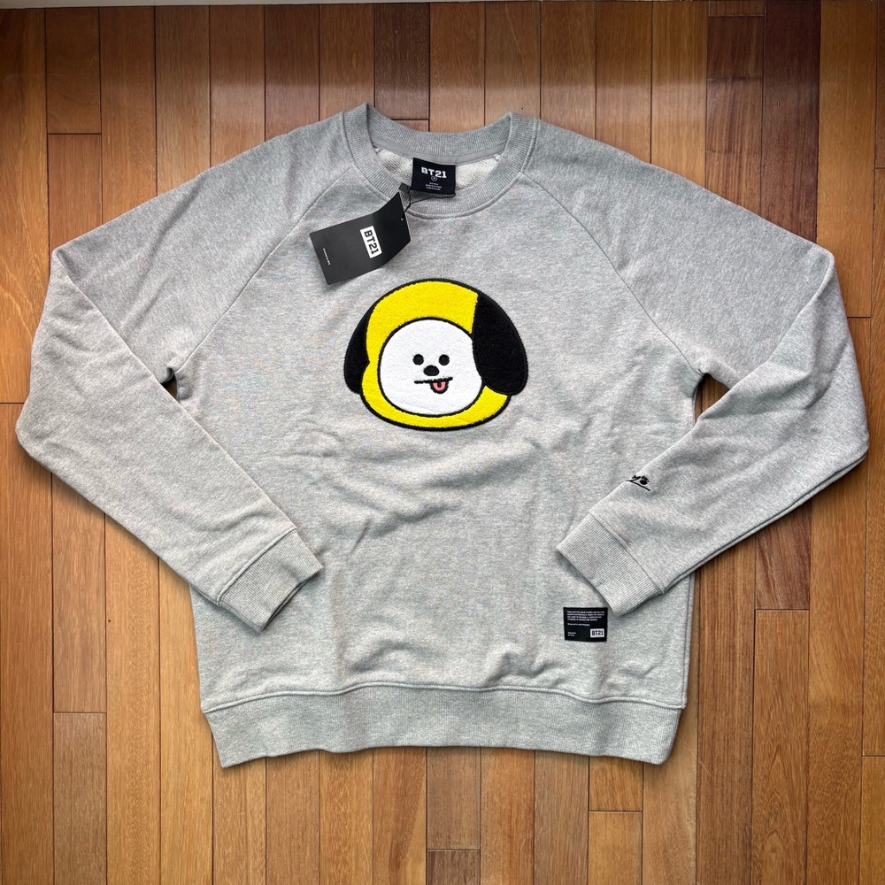 Official BT21 Chimmy Crewneck Sweatshirt Medium BTS Jimin K-Pop New w/ Tags
